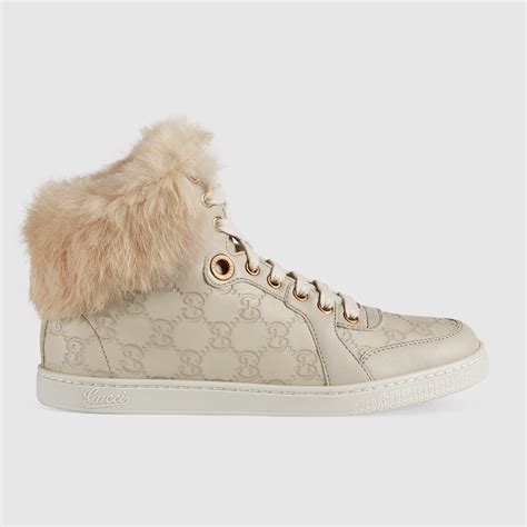 gucci fur high tops|Gucci high tops women's.